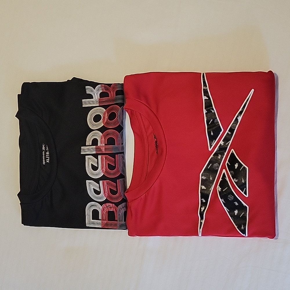 Two NEW (without tags) Reebok Athletic Boy's Short Sleeve T-Shirts